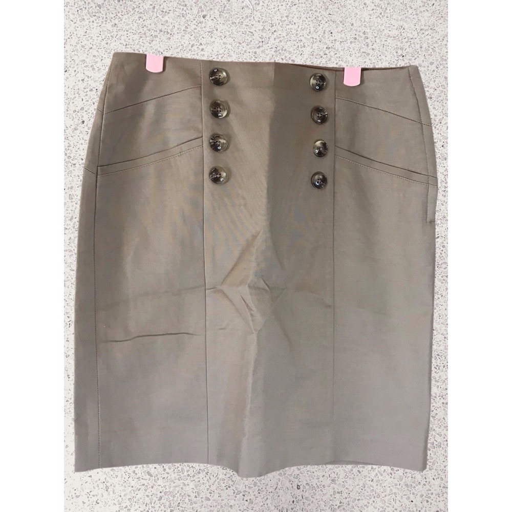 NEW Banana Republic‎ SIZE 2 Skinny Pencil Straight Skirt Beige